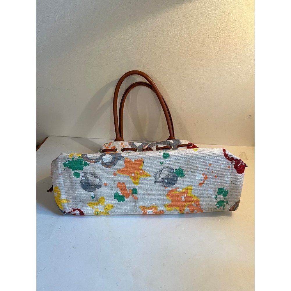 Dooney & Bourke Y2K Painted Graffiti Scribbles Crayon Bag Satchel - Picture 5 of 8